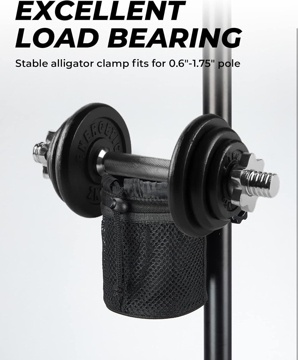 KEMIMOTO Bicycle Bottle Holder, Bicycle Drink Holder Made of Oxford Fabric, Bottle Holder with Mesh Pocket, Drink Holder for Pram, Motorcycle, Wheelchair, Scooter image number 6