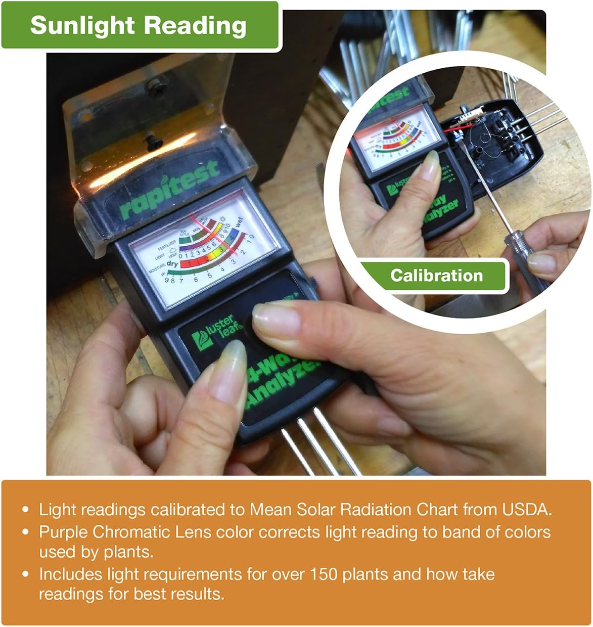 Luster Leaf 1880 Rapitest Tester Electronic 4-Way Analyzer, Soil image number 4