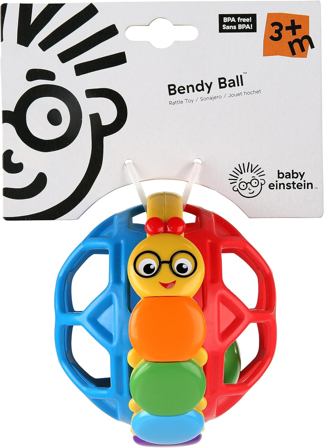 Baby Einstein Bendy Ball Rattle Toy image number 1