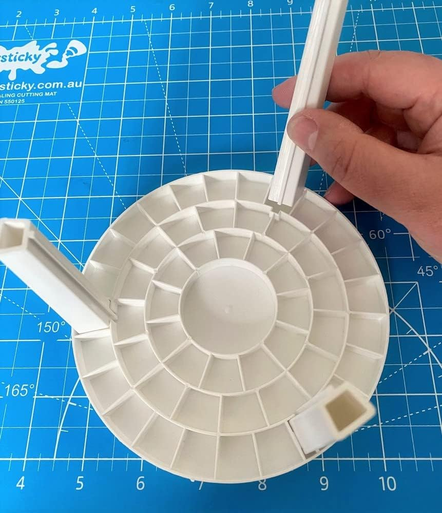 Ickysticky Paint Brush Stand Multifunction Penholder round White Paint Brush Holder Organizer Paint Brush Holder Stand image number 1