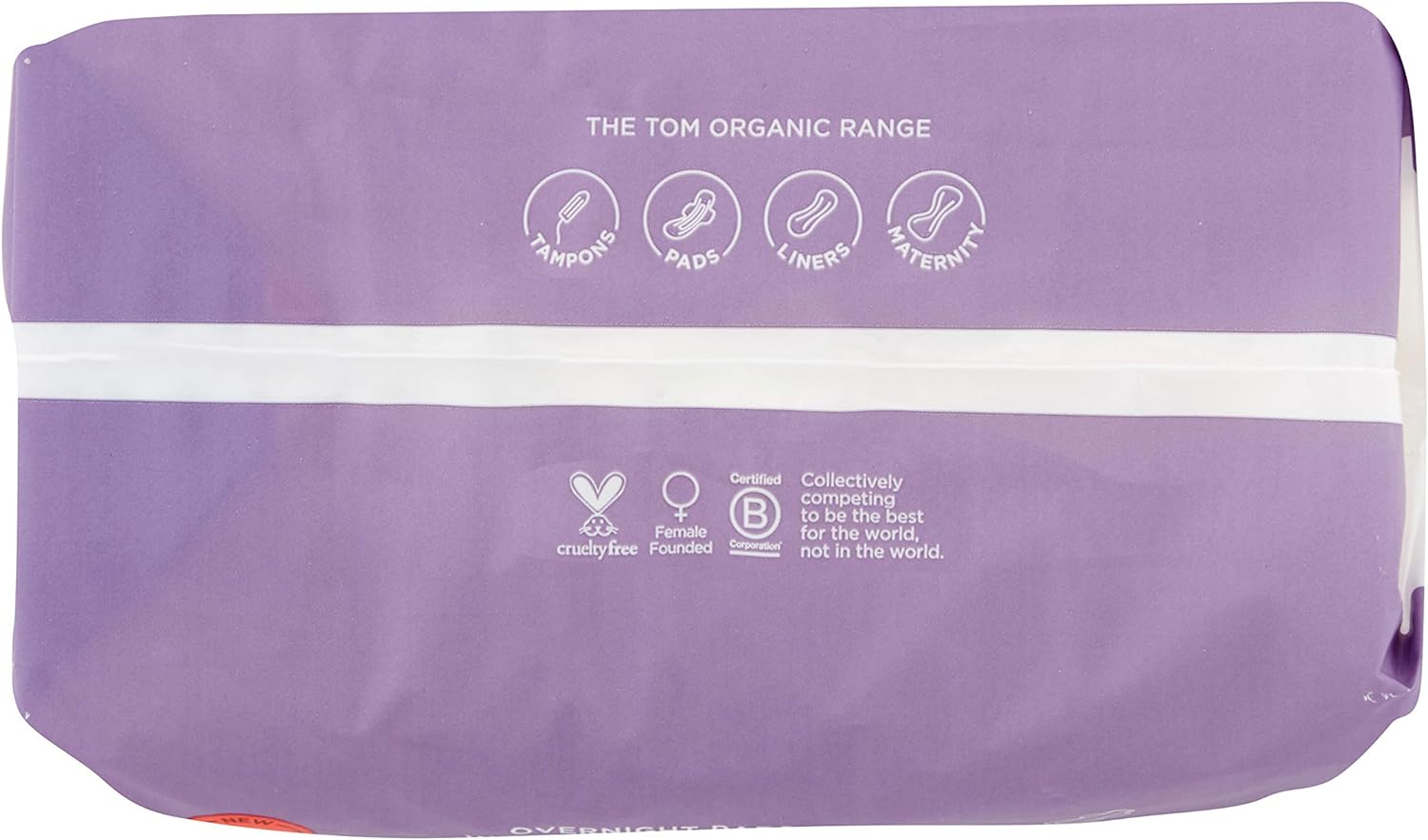 TOM Organic Overnight Pads, 8 Count image number 5