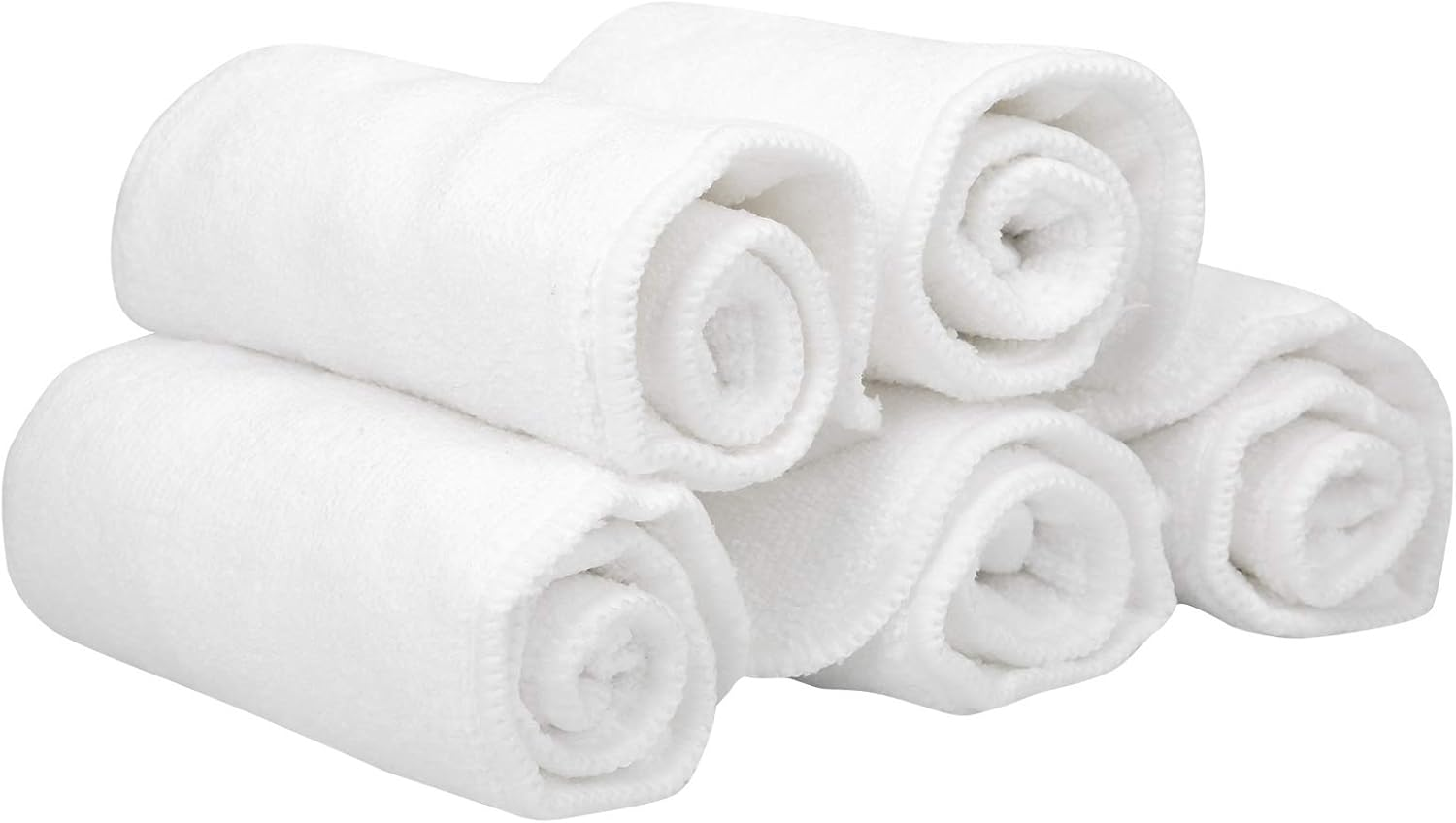 Baby Liner Inserts, 3‑Layer Super Absorbent Cloth Nappy Liners, Diapers Microfiber Baby Liner Inserts Reusable Baby Cloth for Baby Baby Bath Kids Children(Pack of Five, 35 * 13.5Cm) image number 1