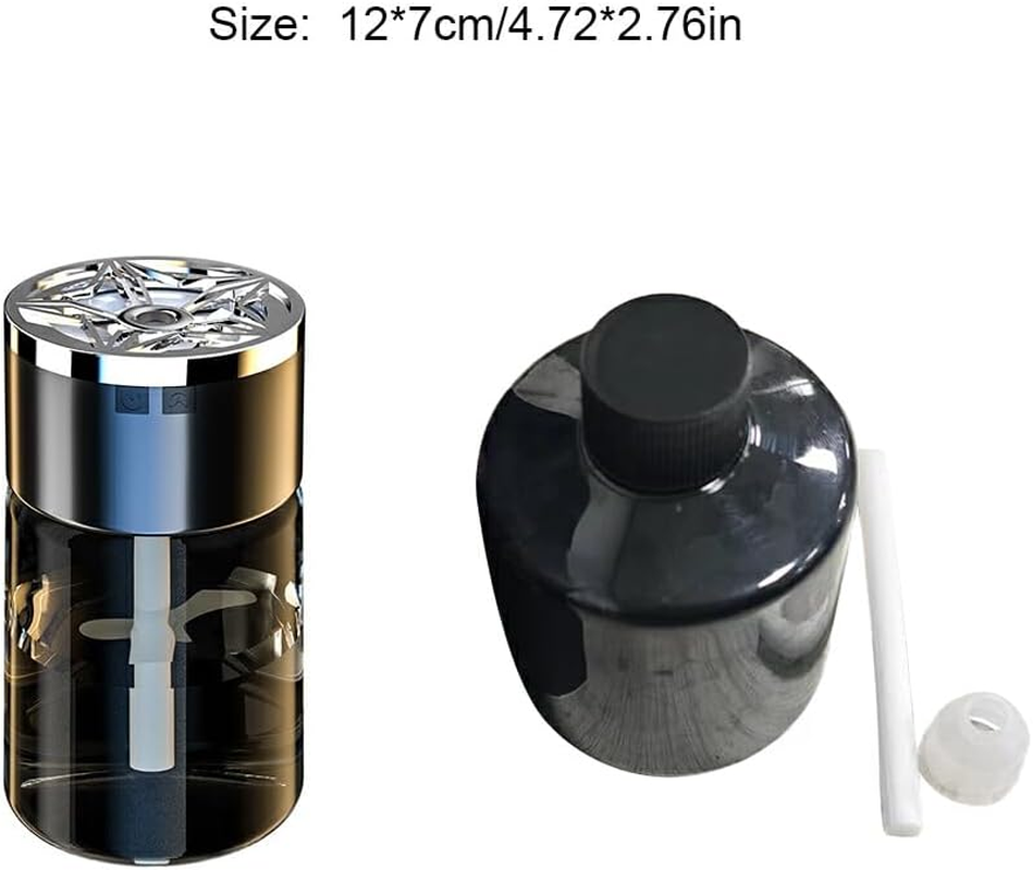 Car Air Freshener Perfume Imported Essential Oils for Lasting Aroma Net Liquid Content Is 100Ml-200Ml ABS Car Fragrance, Black, Sandalwood