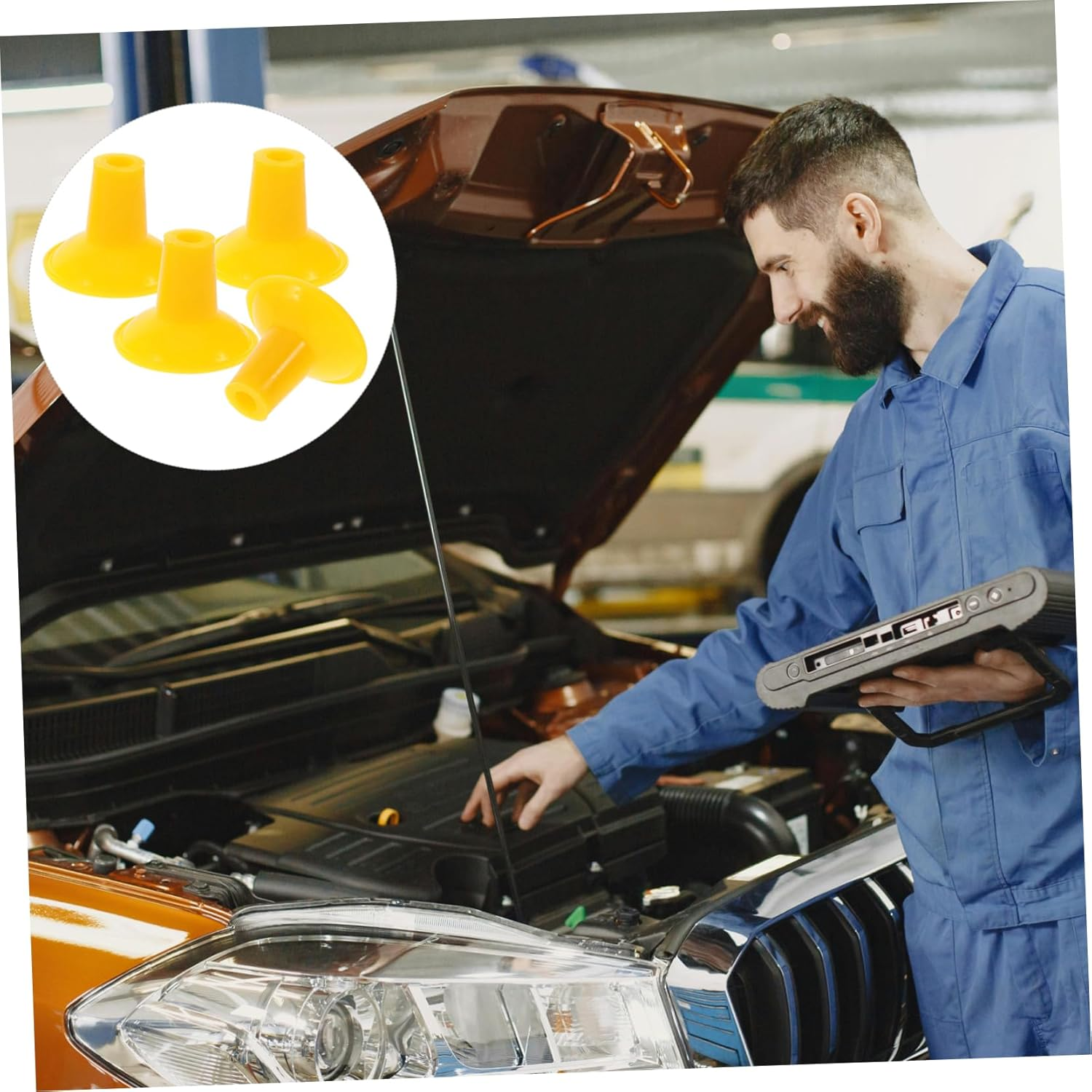 4Pcs Engine Valve Grinding Tool Set Suction Plates for Automotive Repair Easy-Use Pneumatic Grinder for Car Mechanics image number 5