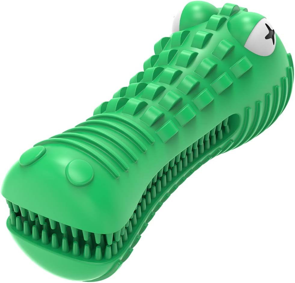 Squeaky Dog Toys for Large Medium Dogs,Tough Indestructible Dog Chew Toys Dog Teeth Cleaning Toothbrush for Dog Dental Care/0