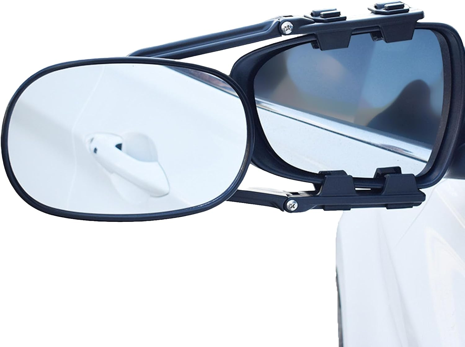 Extendable Pair Mirror Extenders, Clip on Towing Mirrors 360 Degree Adjustable Rearview Mirrors Ideal for Cars Trucks Rvs image number 4