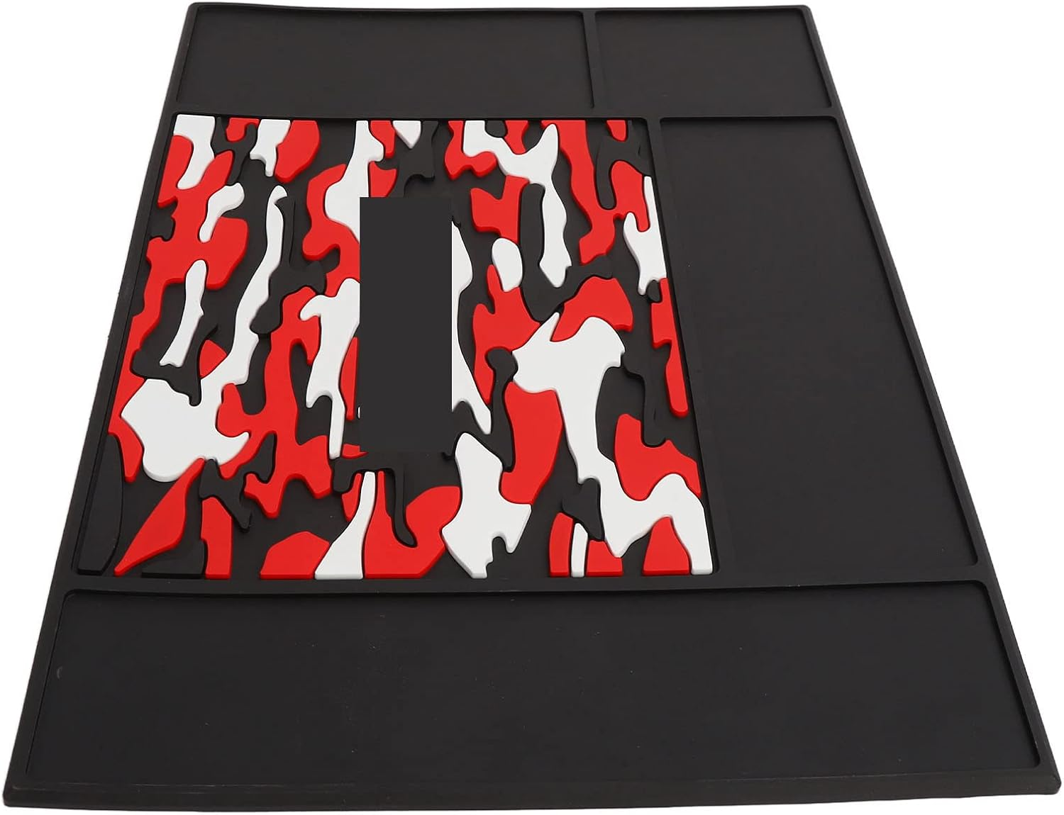 Gernie Barber Organizer Mat, 18.9 X 13 X 0.4In Flexible Silicone Mat, High Temp Resistant, Slip Resistant, Easy to Clean, Salon/Barber Station Organizer Pad image number 1