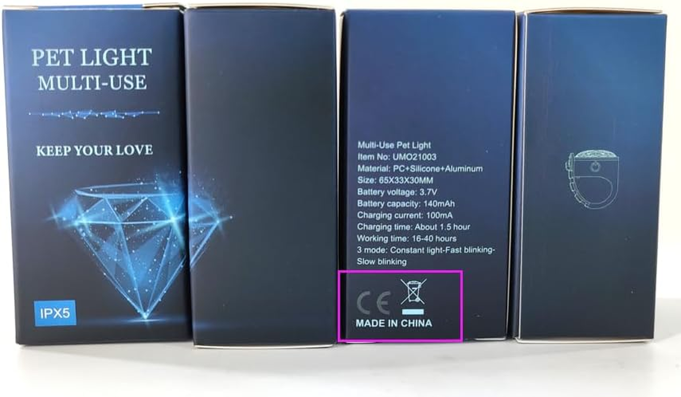 Tubasion Rechargeable Dog Collar Light, 2024 Best 7 Color Changing Light for Dog Collar with 100% Waterproof and Durable Silicone Band. Dog Lights for Night Walking, Camping, Bike image number 1