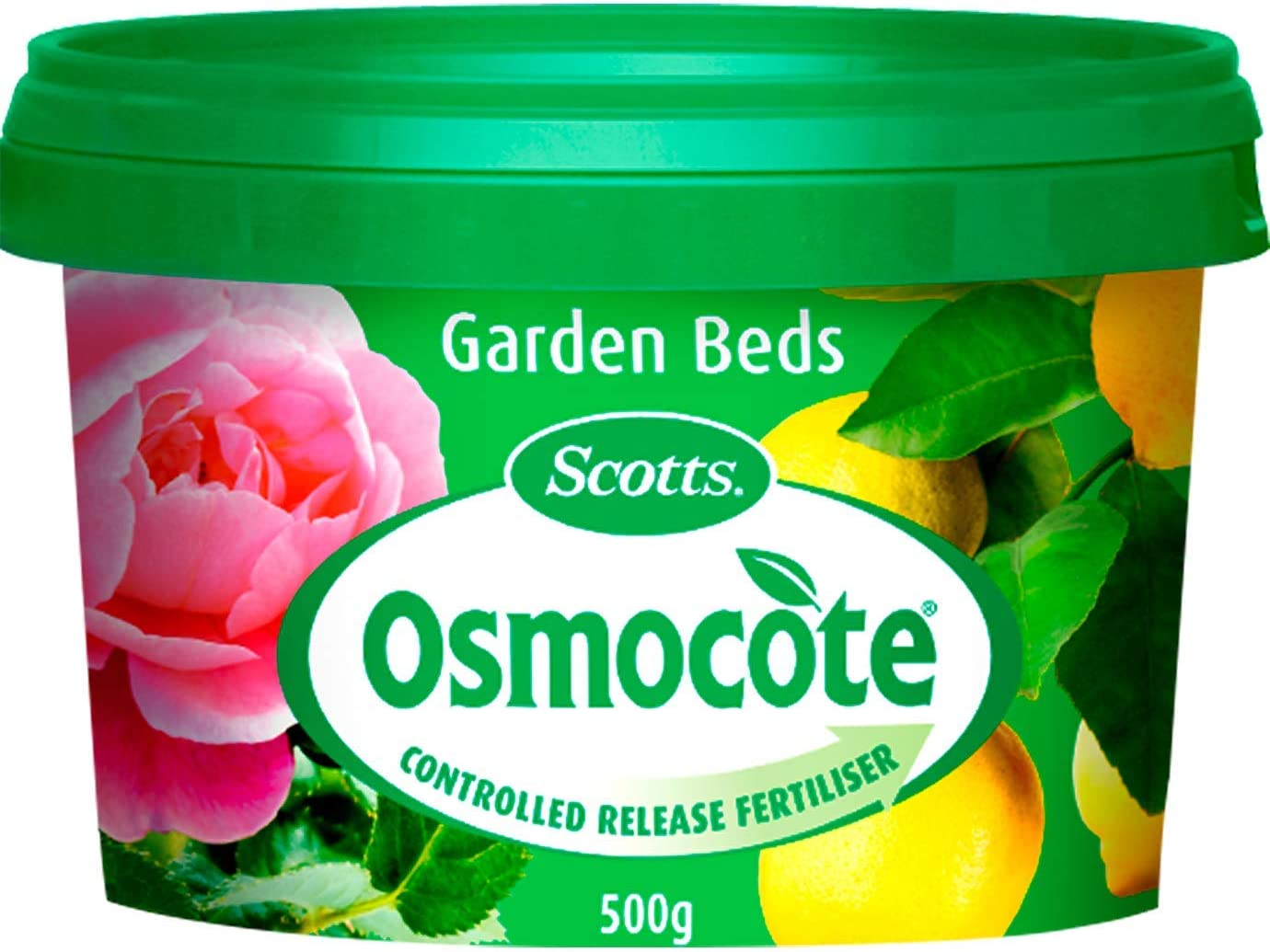 Scotts Osmocote Controlled Release Fertiliser for Garden Beds Fertiliser 500G - 4 Months Feed with Trace Elements - All Purpose - Suitable for Trees, Shrubs, Flowering and Vegetables