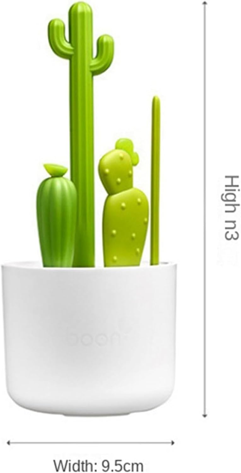 Cactus Bottle Brush, Straw Brush, Multifunctional Cleaning Brush Set, Full-Angle Cleaning 24X9.5Cm image number 4