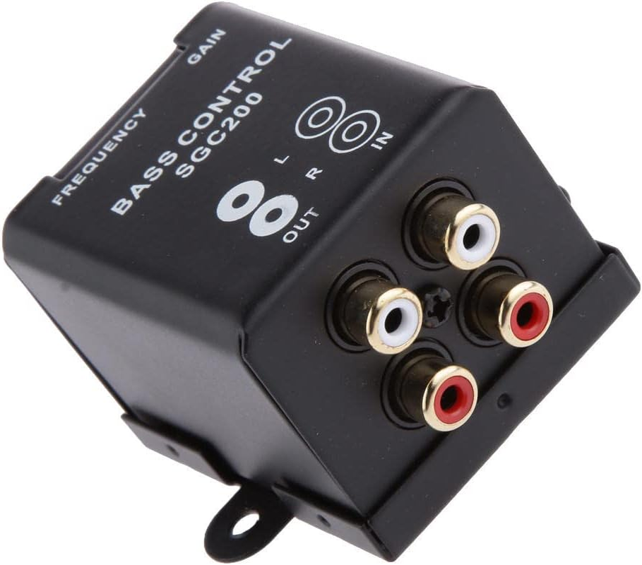 Baoblaze SGC200 Car Audio Subwoofer Volume Controller with RCA Level Knob and Remote Mounting Option