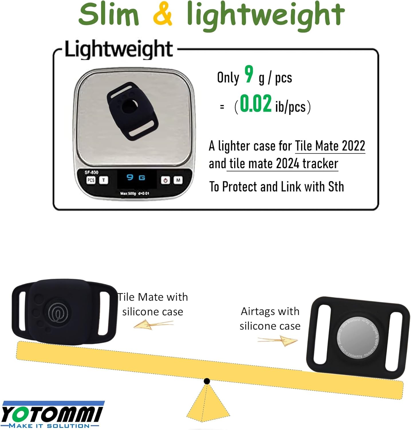 2 Packs Silicone Case for Tile Mate 2022,Mate 2024 Tag for Pet,Cat,Dog Collar,Tracker Cover Accessories, Stable,Safe Finder Holder for Bag (Black) - 2 Pack Drak Gray Case image number 3