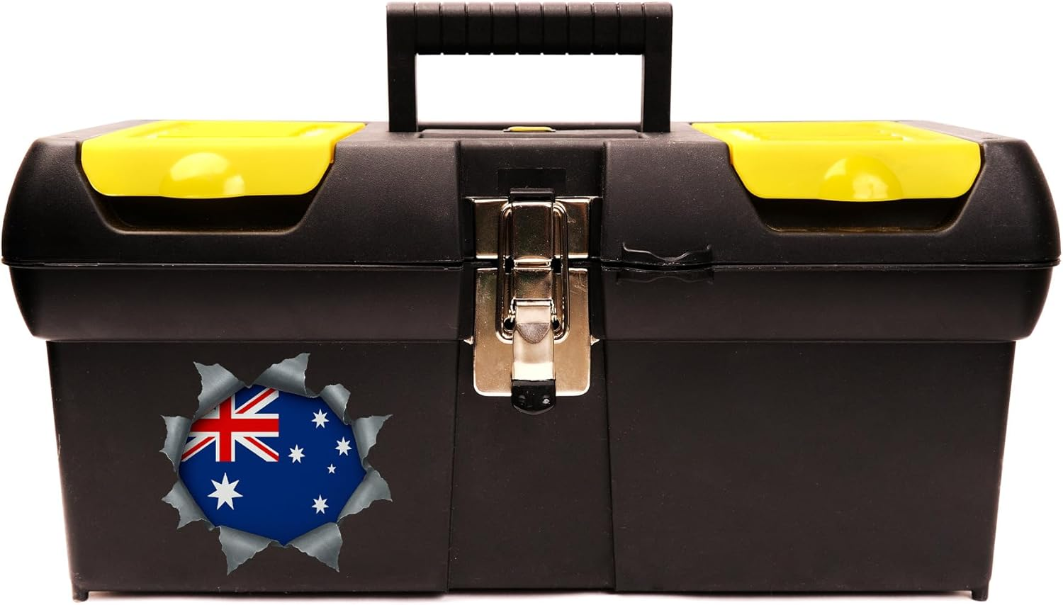 Australian Ripped Metal Flag Car Sticker &ndash; 21Cm X 20Cm Decal | Weatherproof 5-Year Outdoor Vinyl | Bubble-Free Application | Covers Scratches & Dents | Aussie Pride for Cars, Windows, Toolboxes image number 3