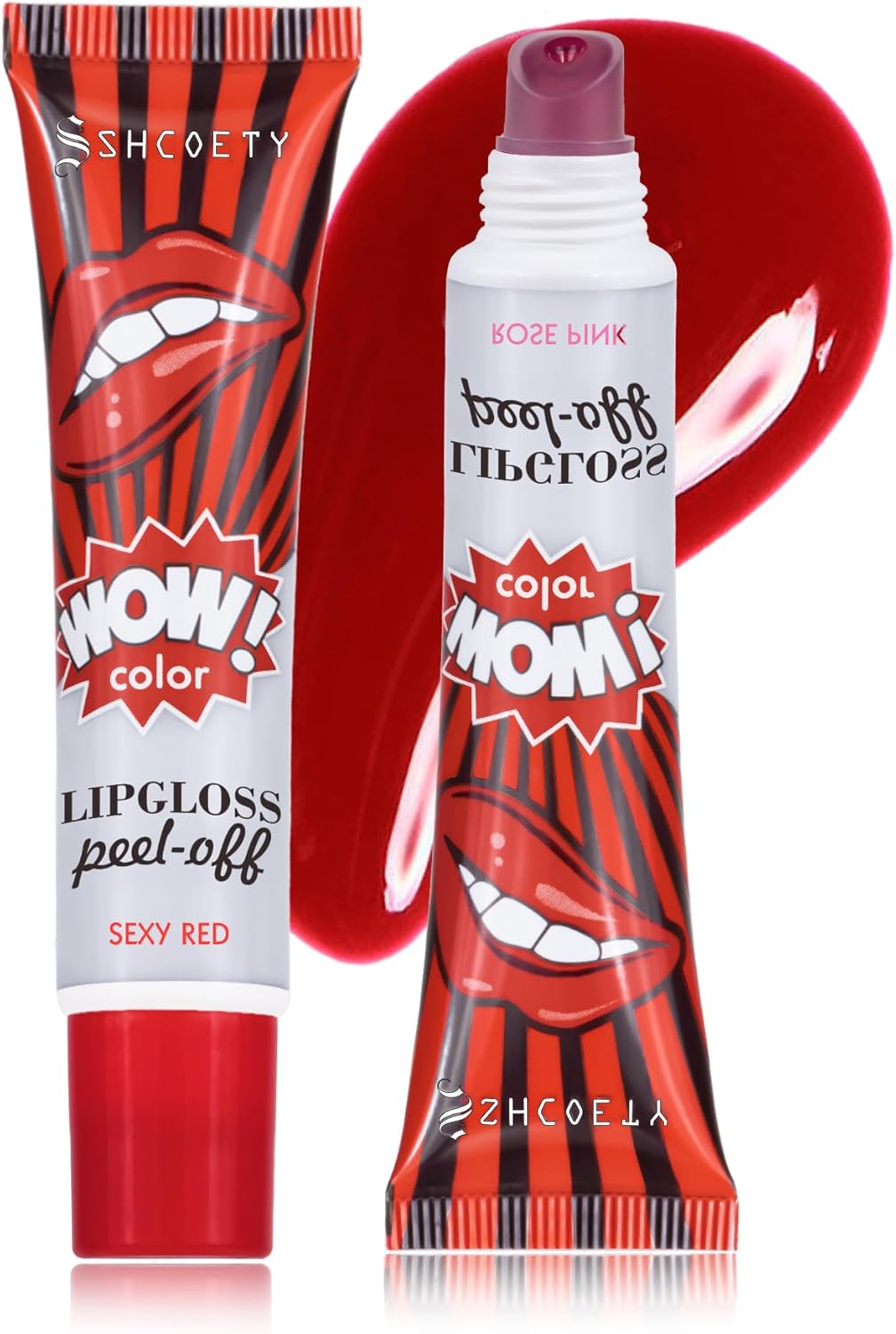 Peel off Lip Stain, Long Lasting Lip Tint Stain, Long Lasting Waterproof Peel off Lip Liner, Nonstick Cup Liquid Lipstick Lip Stain for Women Girls (02, 15G (Pack of 1)) image number 1