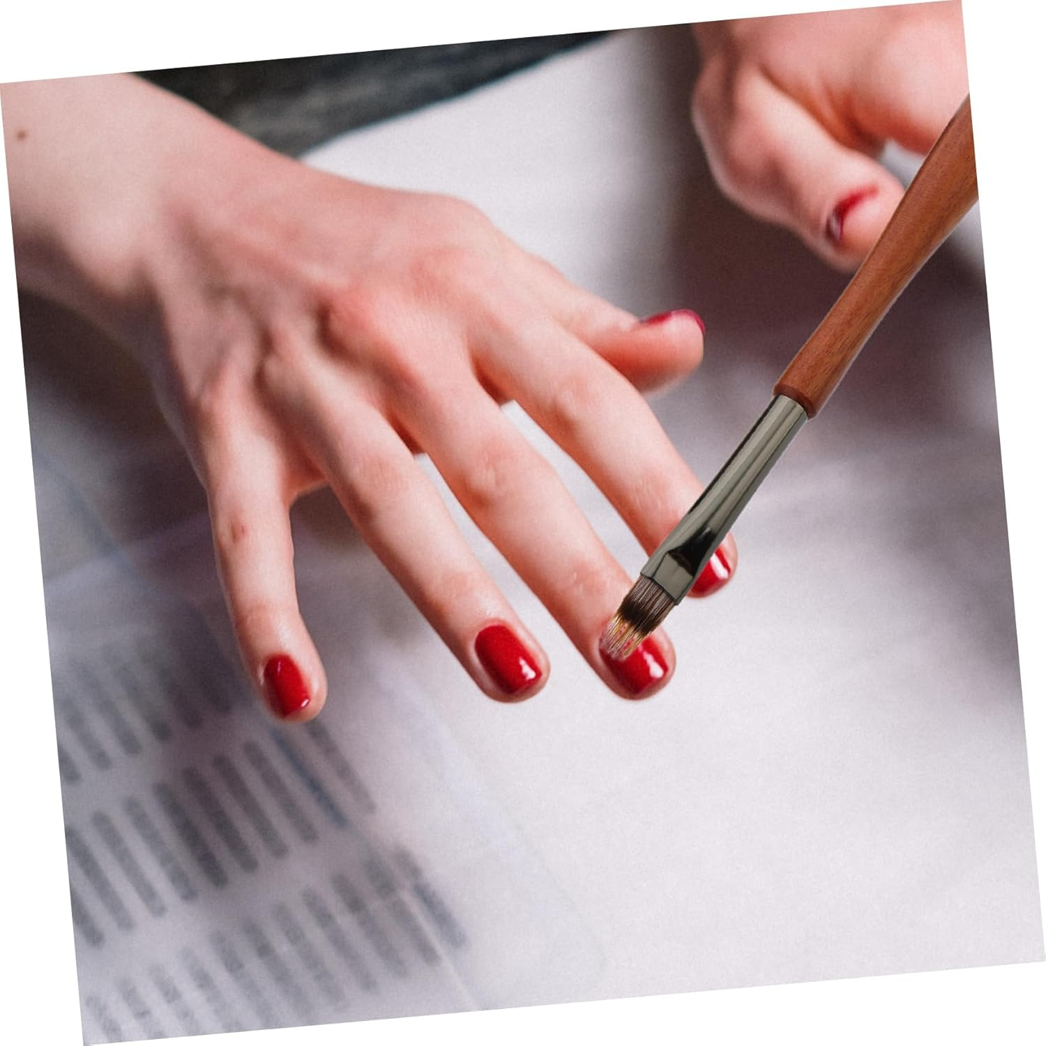 Gatuida Nail Art Blending Pen Fine Line Brush for Striping Gel Tools for Home Diy and Salon Use Fingernail Brush