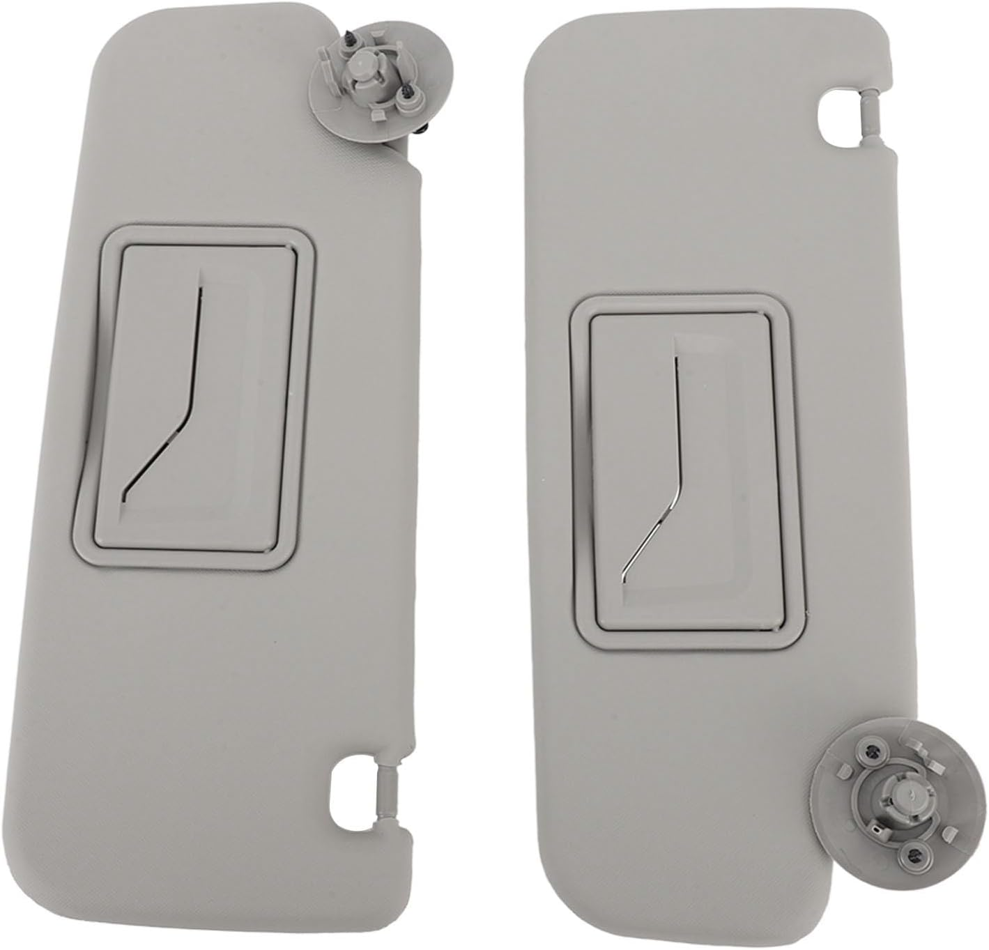 Sun Visor for Sonic Aveo 2012-2020, 1 Pair Left & Right Sun Visor with Mirror, Passenger and Driver Sides, Sunvisor Replaces, Sunroof Car Sun Visor for Sonic Aveo, Grey image number 2