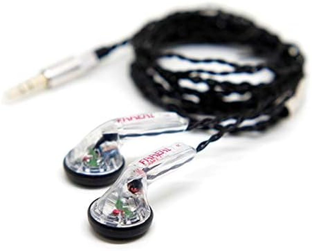 FAAEAL Snow-Lotus 1.0/1.0+ Hifi Earphone 64 Ohm DIY Heavy Bass Sound Quality Music Earphones DJ Earphones (Snow-Lotus 1.0, Transparent)