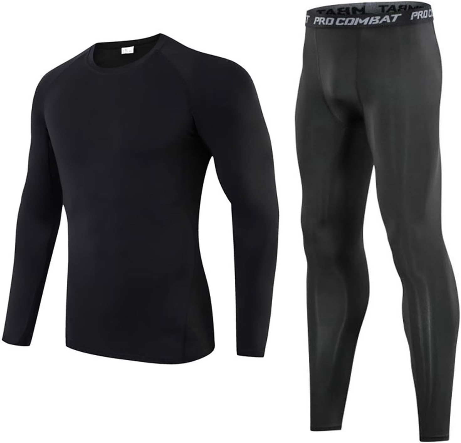 Kids Thermal Underwear Boys Compression Football Base Layers Sets Winter Warm Long Sleeve Top & Legging for Children 5-13 Years