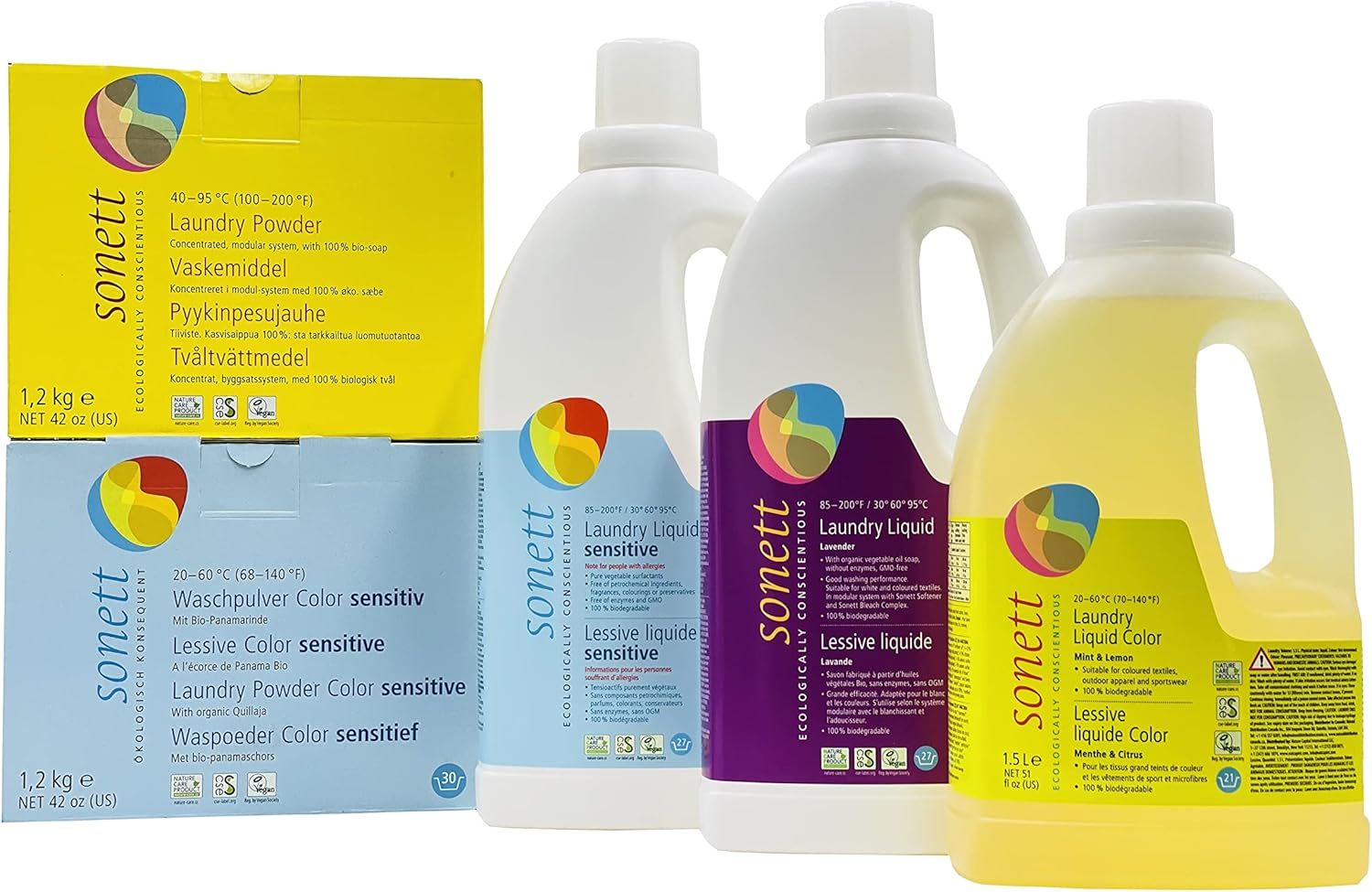 Sonett Wool Care, 300Ml, Wool Detergent, White, Solid, Pull on Closure image number 2