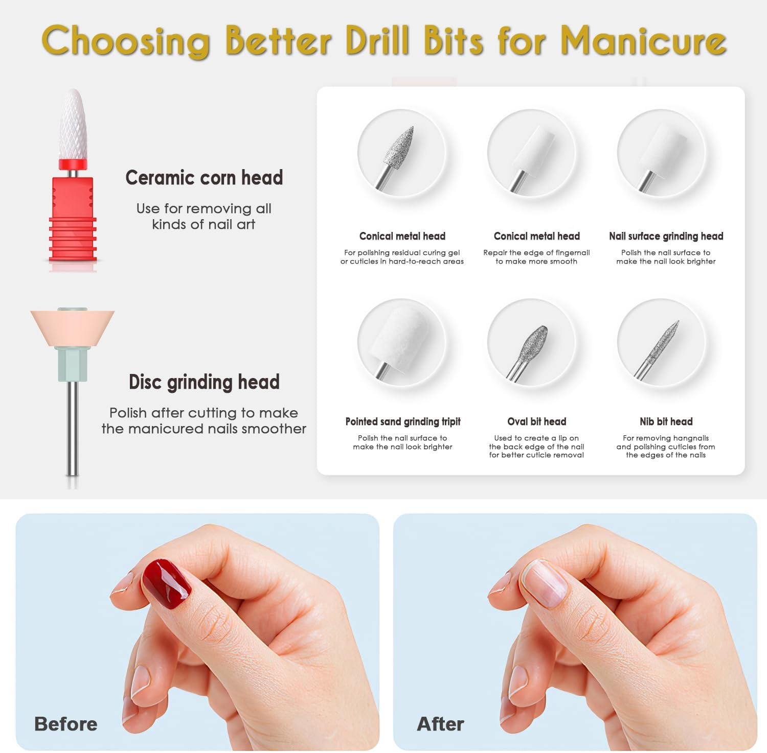 Electric Nail Drill Acrylic Nail File with Wireless Charging & Storage Base for Gel Nails, Portable Rechargeable Electric Nail Drill Machine for Polishing Grinding Trimming, Safe for Beginners Professional image number 5