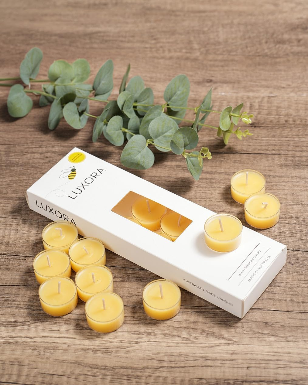 98Pc Australian Made Pure Beeswax Tea Lights, 100% Organic Pure Beeswax Tea-Light Candles, 4Hr Burn Time, Natural Beeswax Tealight Candles, Natural Beeswax Tealights image number 4