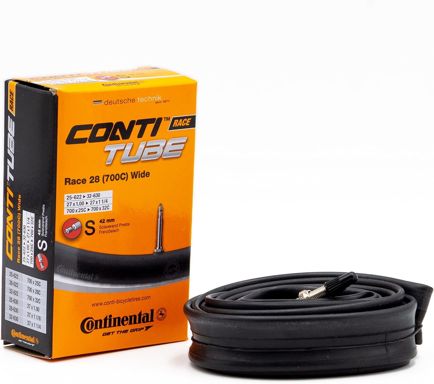 Continental Race 28 (700C) X 25/32C Presta Valve Inner Tube image number 1