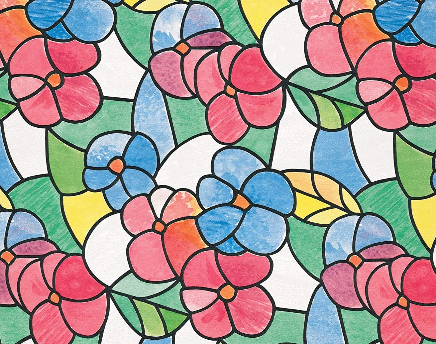 D-C-Fix 346-0017 Decorative Self-Adhesive Window Film, Lisboa Red, 17.71" X 78" Roll image number 1