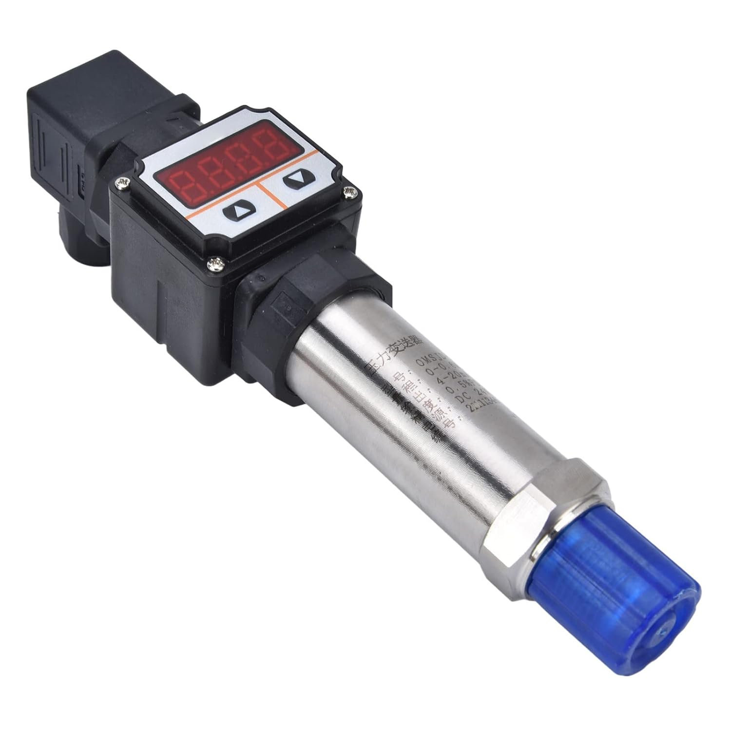 OMSJD-XQYHX-01 Digital Display Air Pressure Transmitter High Pressure Stainless Steel Cover PVC Digital Display Transducer Sender 0-0.6Mpa image number 2
