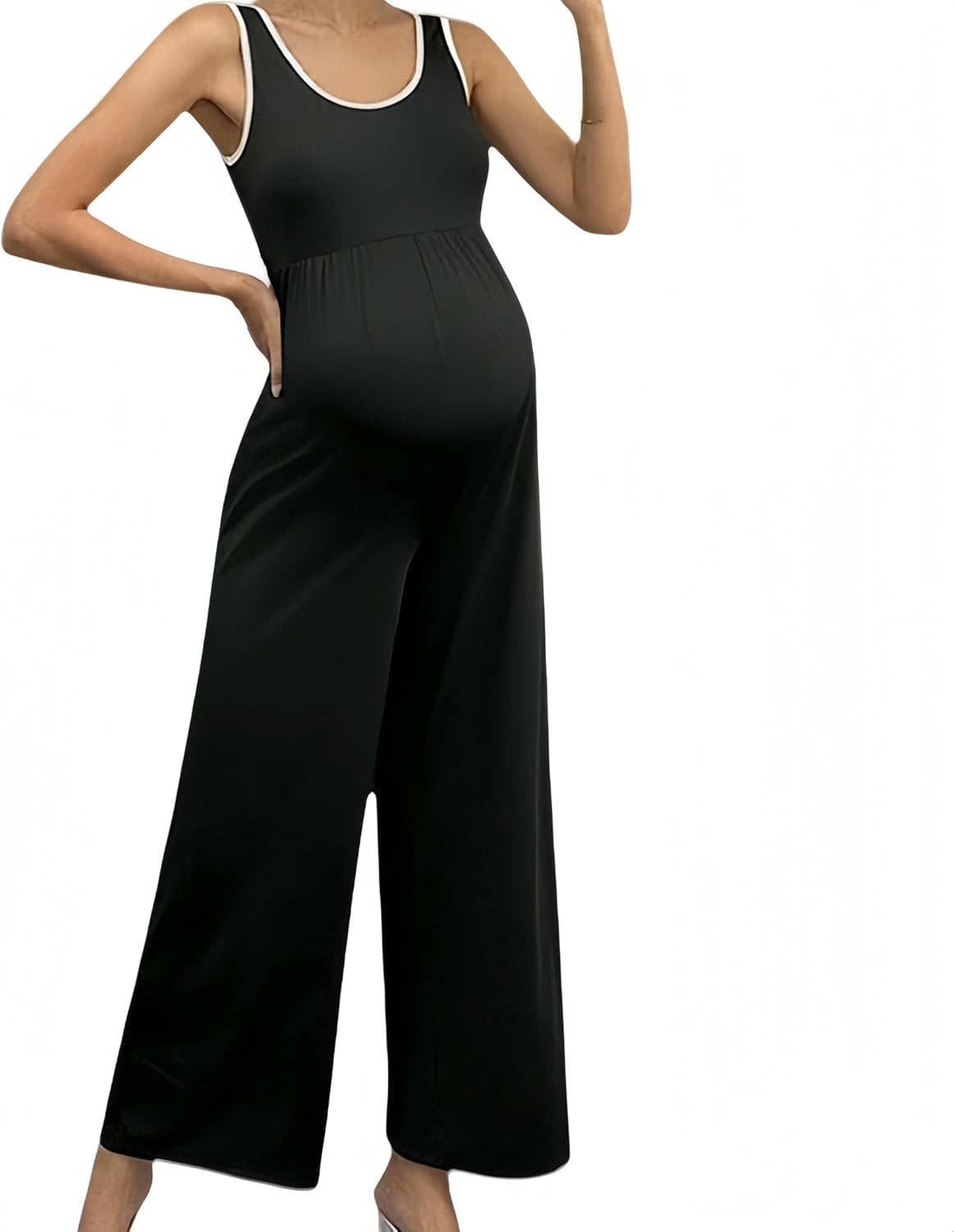 Elegant One-Piece Pants for Pregnant Women - Stylish Woman'S Maternity Wear image number 3