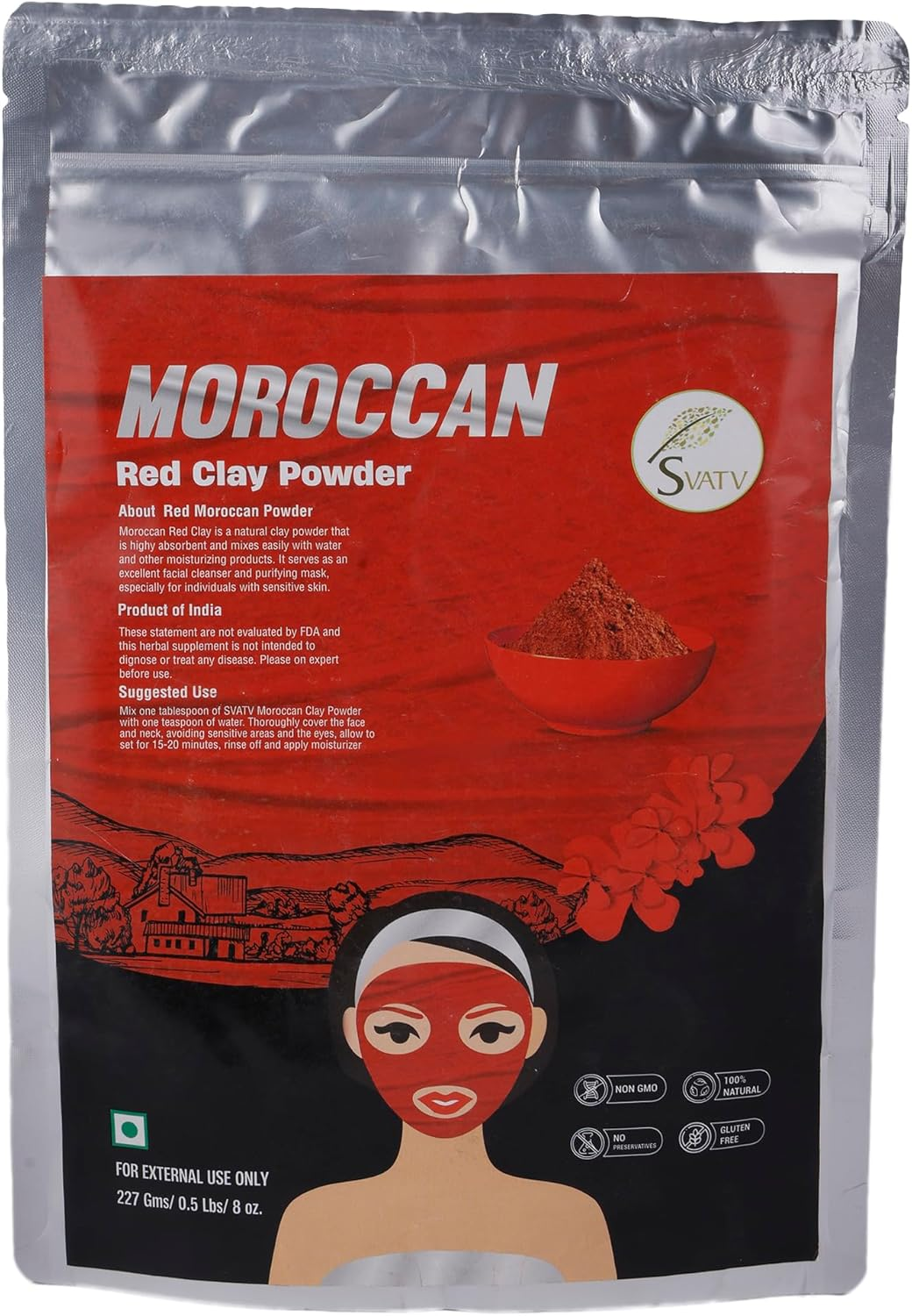 SVATV Ashok Chhal Powder (Saraca Indica) | Skin Care | Indian Ayrvedic Herbs | Improves Skin Health | Control Excess Skin Oil |- Size - 227G,0.5 Lb, 8Oz image number 6