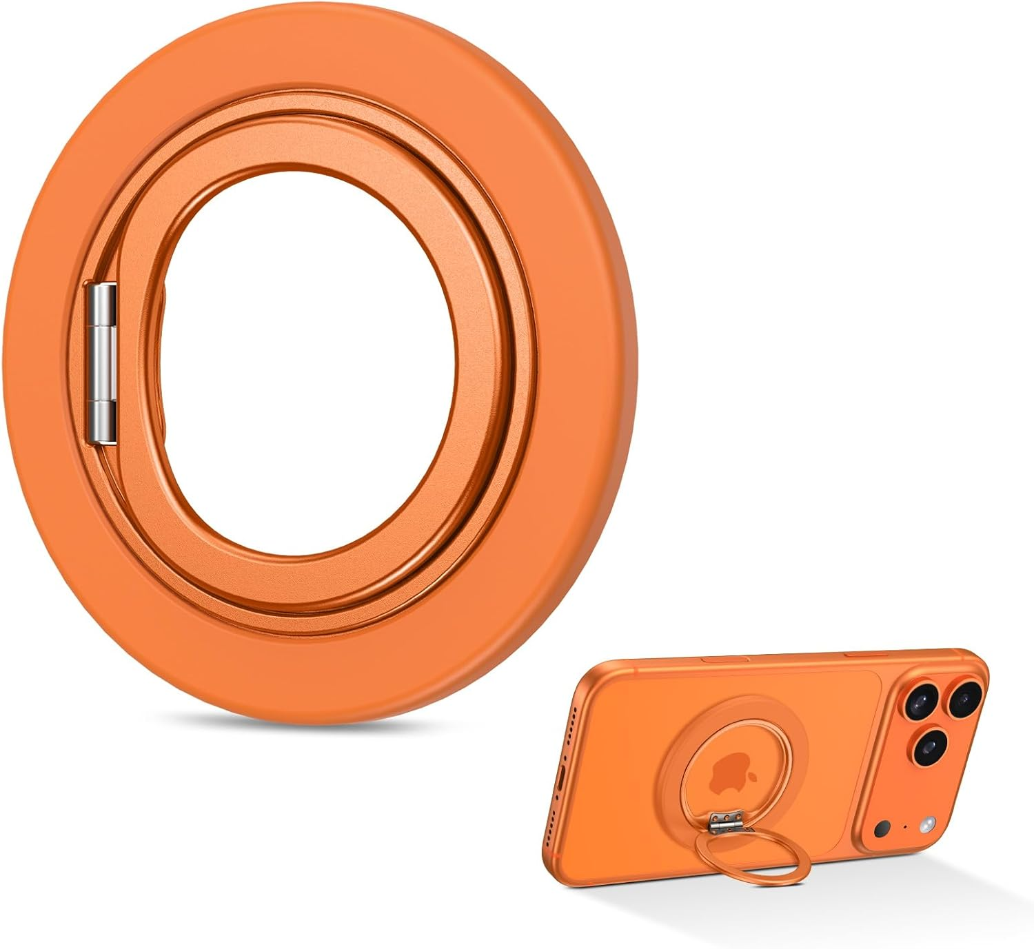 YINLAI Magnetic Phone Grip for Magsafe, [360&deg; Adjustable] [Ultra-Light 18G] [With Soft-Touch Matte Finish] Magnetic Finger Grip, Phone Ring Holder Ring Stand for Iphone 17/16/15/14/13/12 Series, Blue