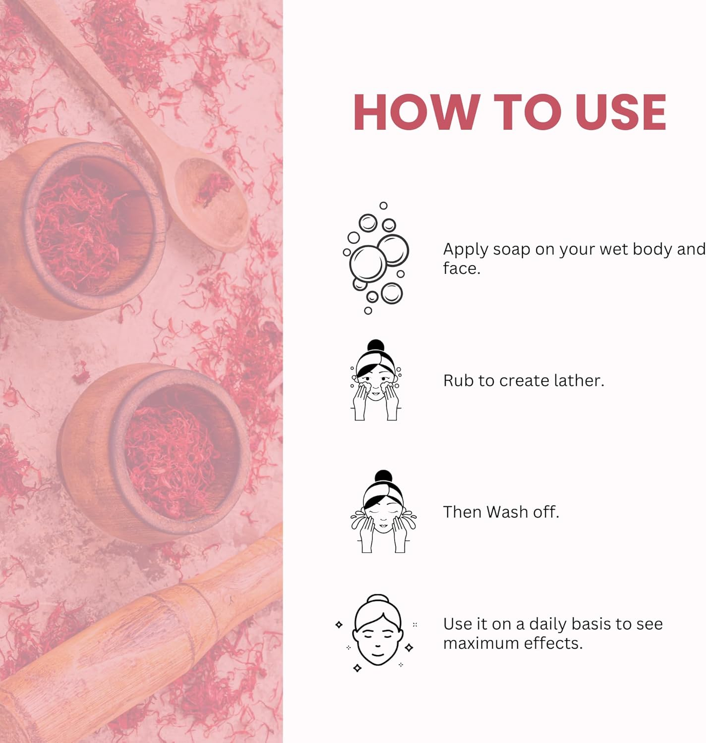 Neev Herbal Handmade Soaps Kumkumadi Soap (100Gm) - Set of 3 image number 6