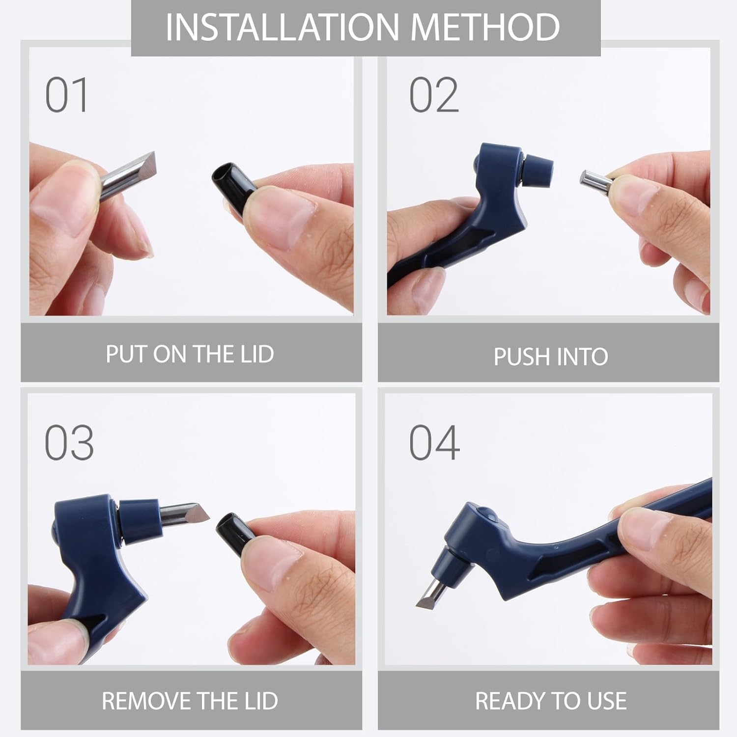 KEWAYO Craft Cutting Tools, Craft Cutting Knives with 3 Different 360 Degree Rotating Blades Stainless Steel Cutter Pen for Stencils Scrapbooks DIY Crafts