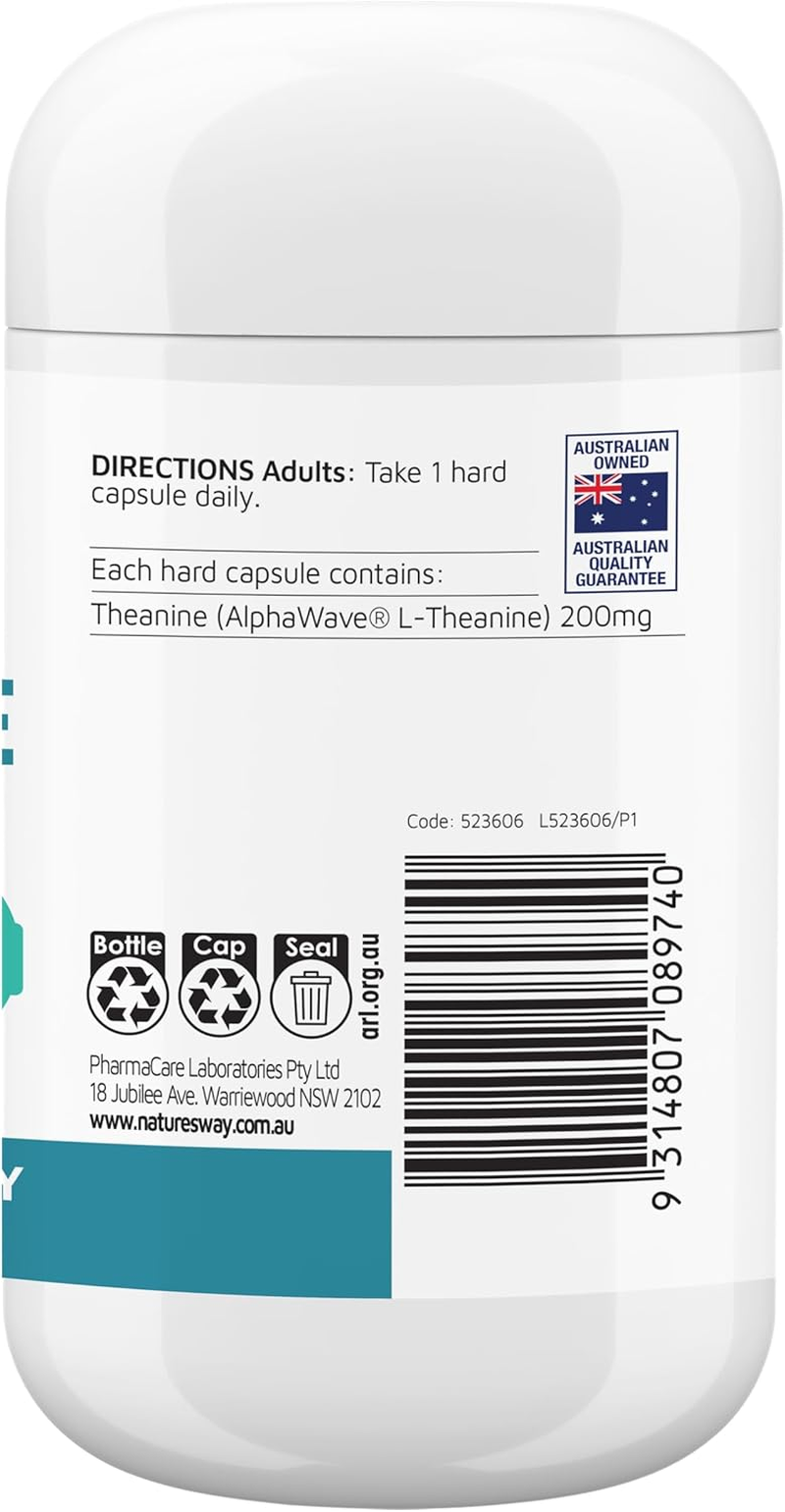 Nature'S Way Calm & Focus L Theanine 50 Capsules image number 2