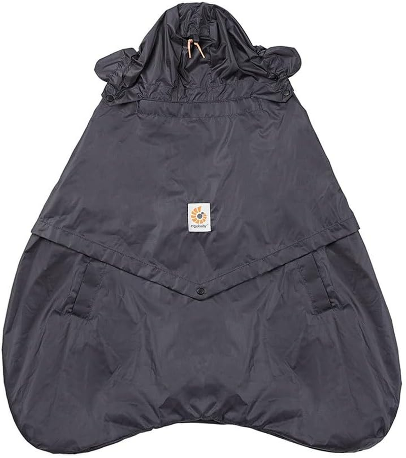 Ergobaby Wind Cover and Rain Cover, Wind Protection and Rain Cover for All Ergobaby Baby Carriers, Water-Repellent Cover, Charcoal image number 2