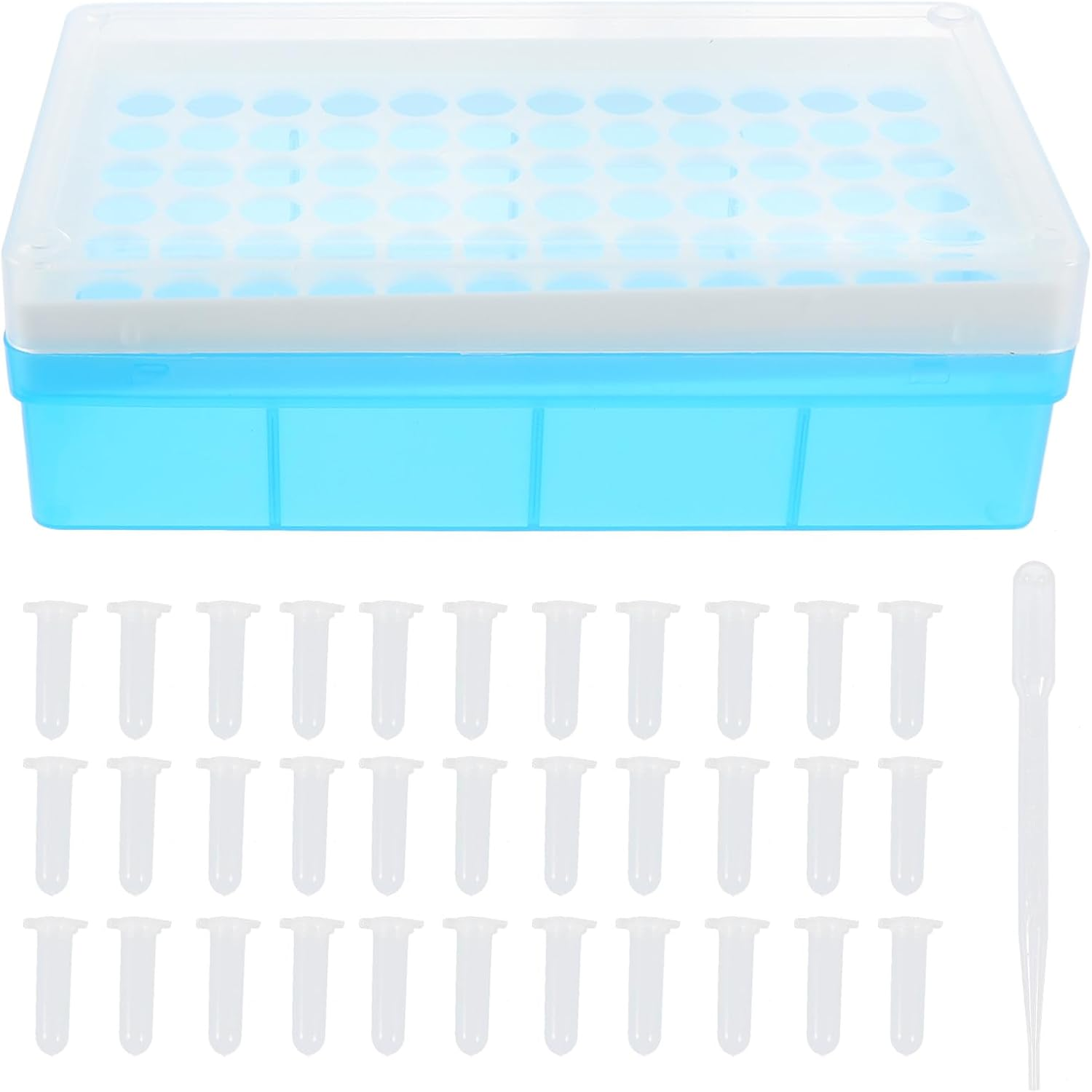 VALICLUD Brine Shrimp Hatchery Tube Storage Box Set with Droppers, Plastic Artemia Hatching Tool Kit for Fish Breeding and Aquarium Use, 2Pcs Collection Tubes for Aquatic Pets image number 5