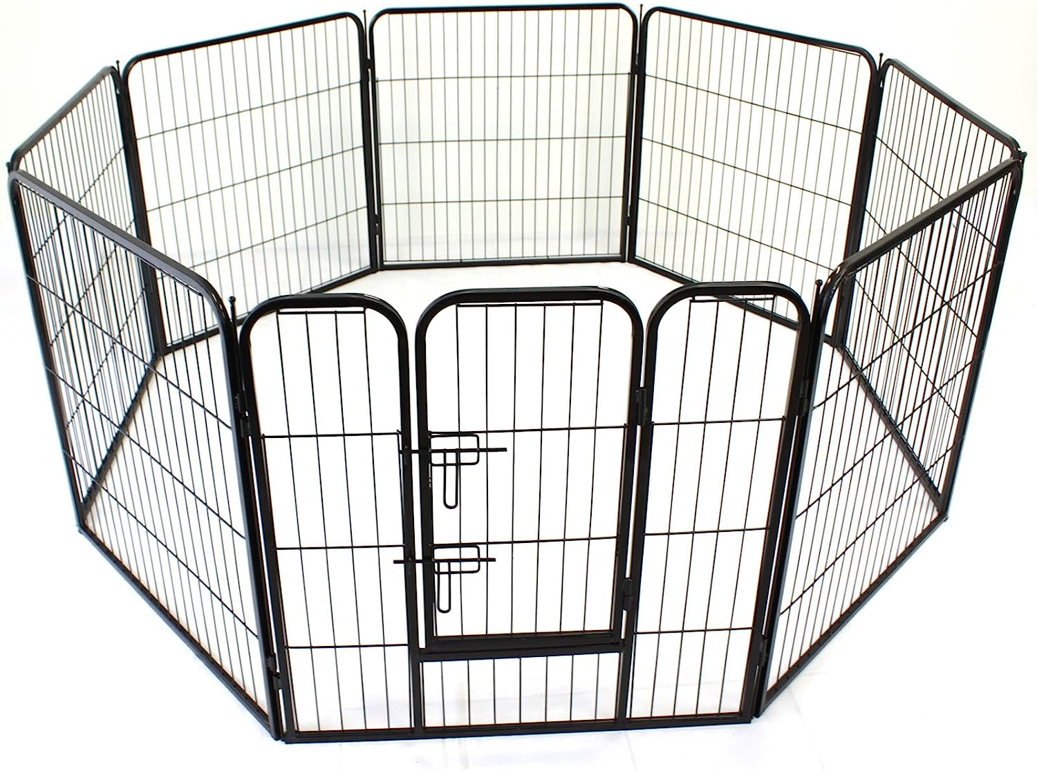 Heavy Duty Pet Dog Playpen Puppy Exercise Play Pen Fence Enclosure Gate 8 Panels Heavy-Duty Crate Cage (Large 100Cm) image number 4