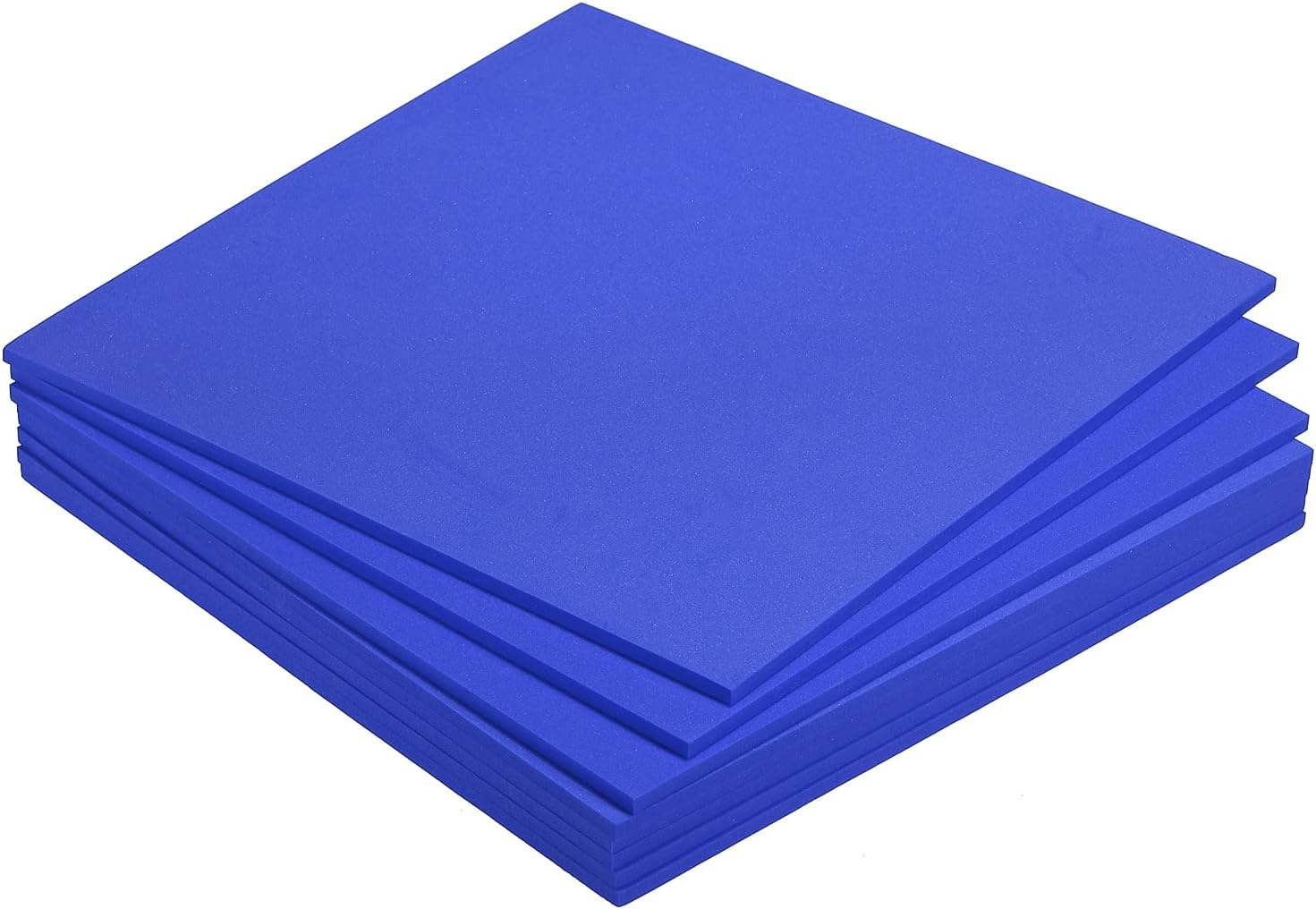 Sourcing Map EVA Foam Sheets Blue 9.8 Inch X 9.8 Inch 5Mm Thick Crafts Foam Sheets for Costumes, Arts and Crafts Projects Pack of 8 image number 3