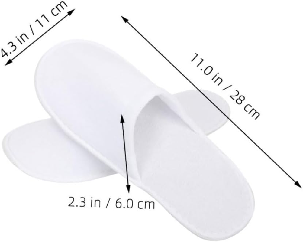 OATIPHO Bulk Slippers for Guests 12 Pack of Soft Comfortable Home Slippers for Hotel Spa Use image number 4