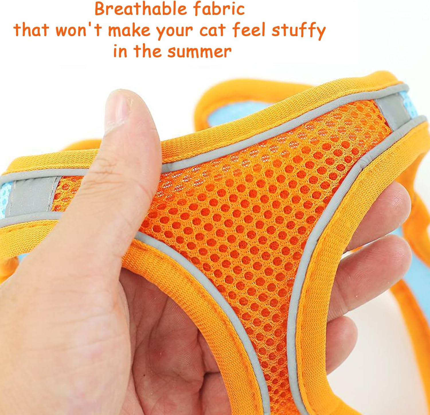 BSITSSS Cat Harness with Lead for Cats, Cat Lead with Harness for Cats Harness, Cat Harness with Reflective Strips, Cat Harness for Large and Small Cats image number 1