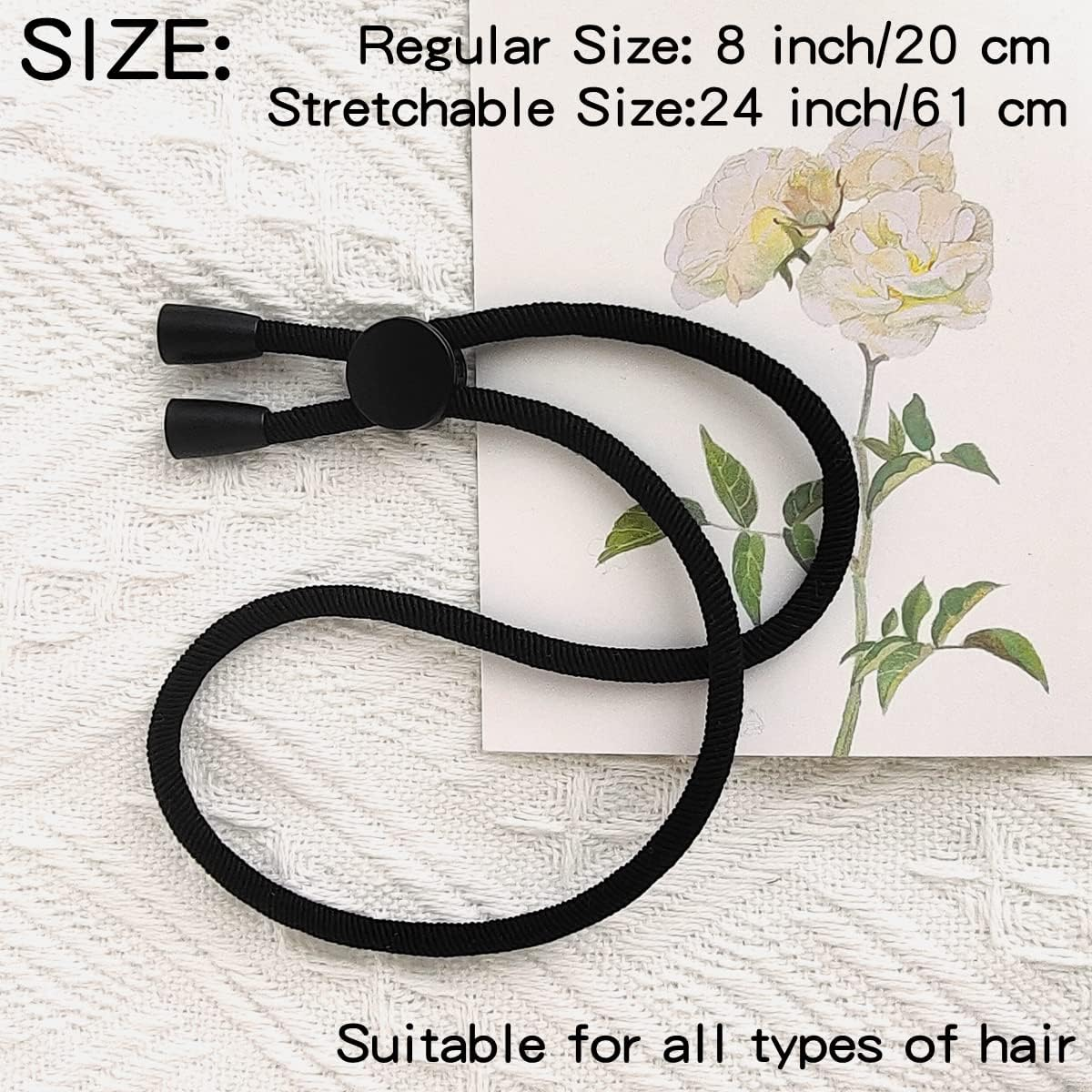 FEEZENT 6PCS Adjustable Headband Hair Tie for Thick Heavy Natural Kinky & Curly Hair, C-1 Count (Pack of 6) image number 5