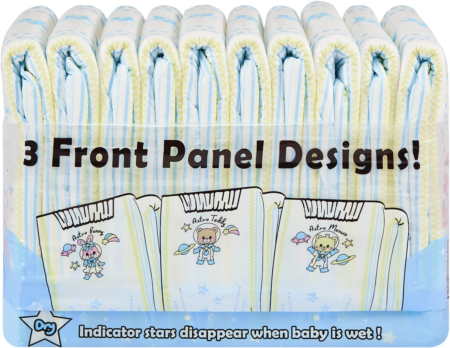 Littleforbig Printed Adult Brief Diapers 10 Pieces - Astro Babies(L)