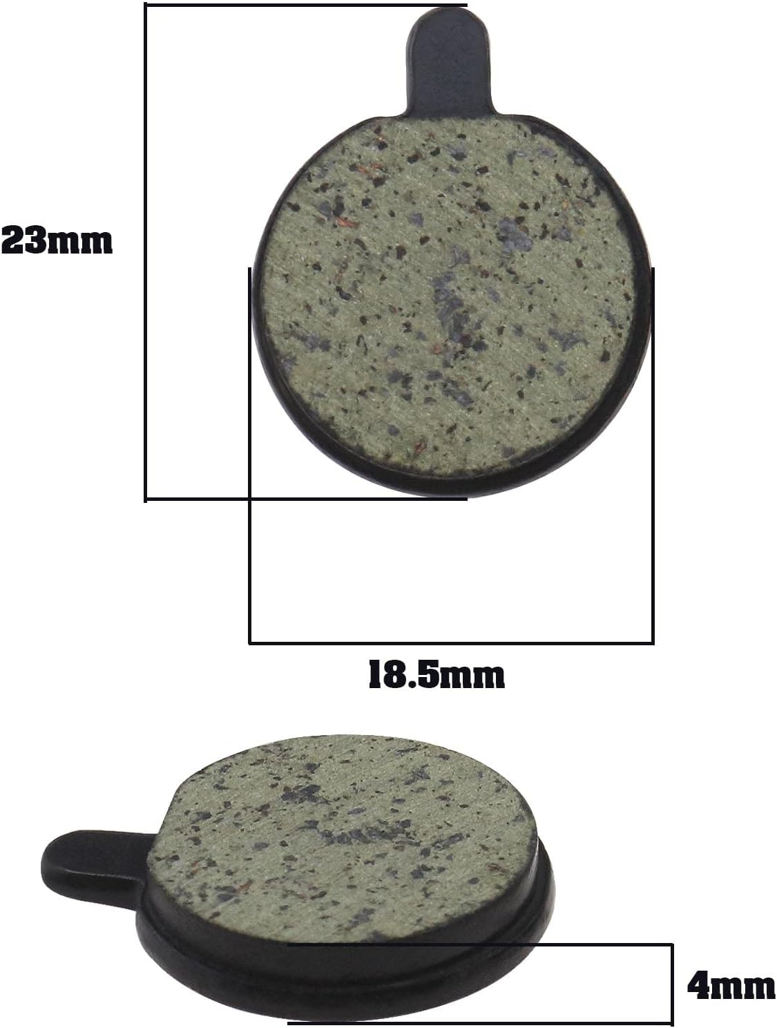 Emagtech 2 Pairs Brake Pads Compatible with Xiaomi M365 Pro/Pro 2 Electric Scooter Equipment Spare Parts Replacement Accessories 23X18.5X4Mm image number 1