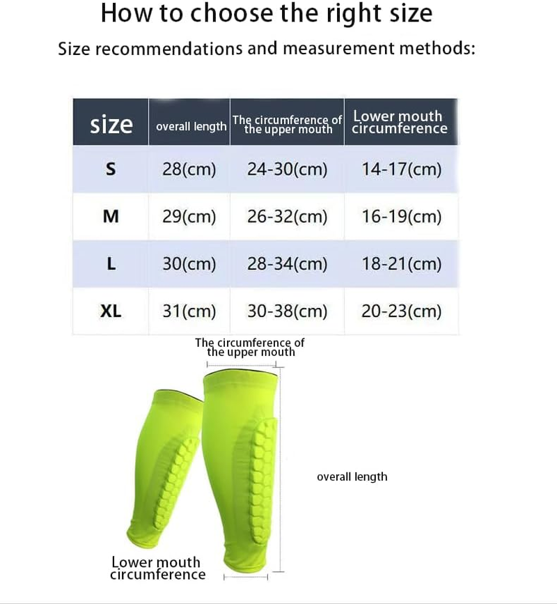 2-Pack Football Shin Guards with Honeycomb Pads - Soccer Compression Sleeves Built-In Calf Support, Breathable Shin Protectors for Men Women Youth image number 2