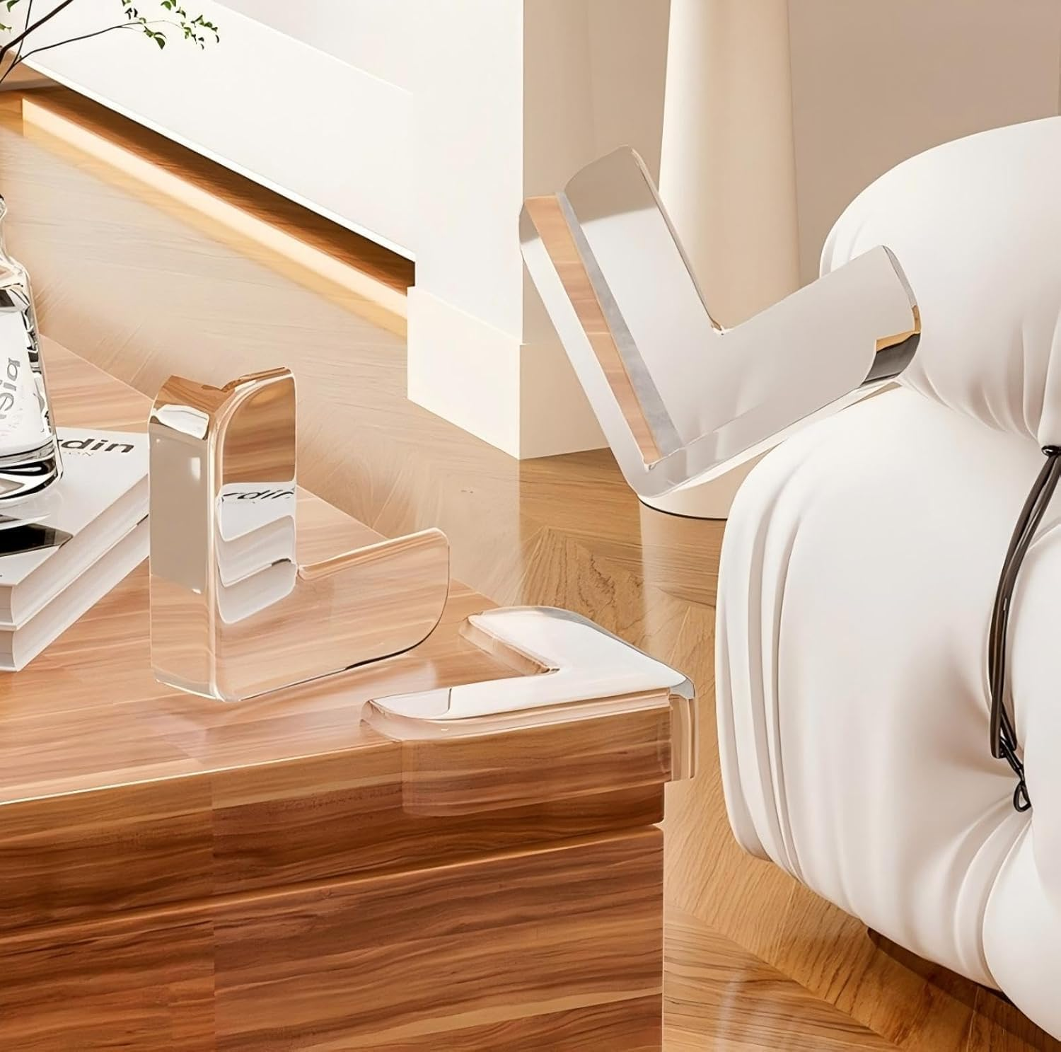 Clear Baby Table Corner Protectors,Ideal Baby Proofing Safety Covers for Furniture and Table Corners(20Pcs) image number 3