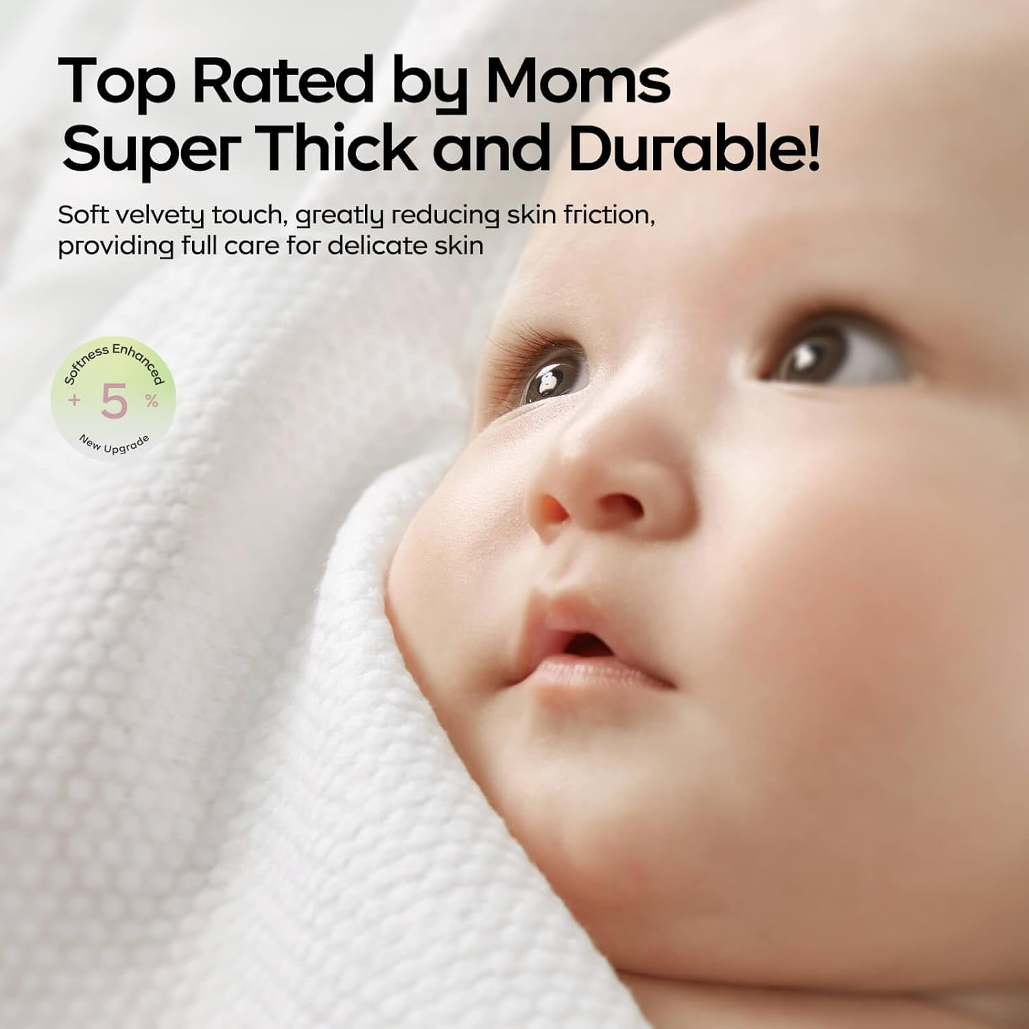 Bc Babycare Dry Wipes Thickened Soft Tissue, Chemical Free, Wet or Dry Use (960 Counts - 80Pcs of 12Pk)