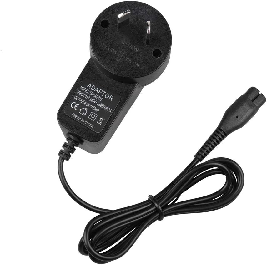 4.3V Power Supply for Philips Oneblade Electric Shaver, Replacement Philips Razor Charging Cable RQ310, RQ311, RQ312, RQ320, RQ328, RQ330, RQ331, RQ338, RQ350 Charger Power Cord, AU Standard image number 1