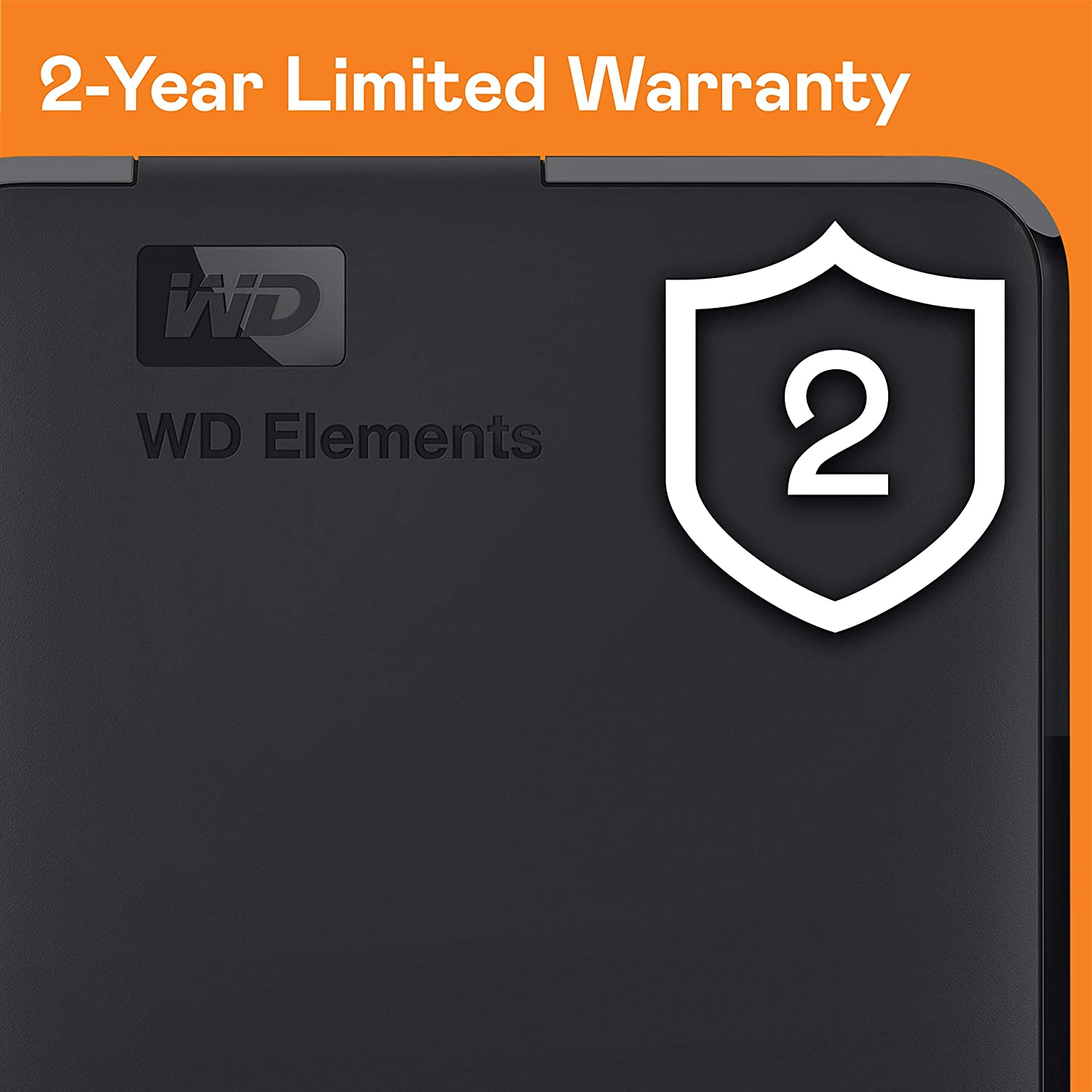 WD Western Digital 2TB Elements Portable USB 3.0 High-Capacity Hard Drive, WDBU6Y0020BBK, Wesn,Black image number 4