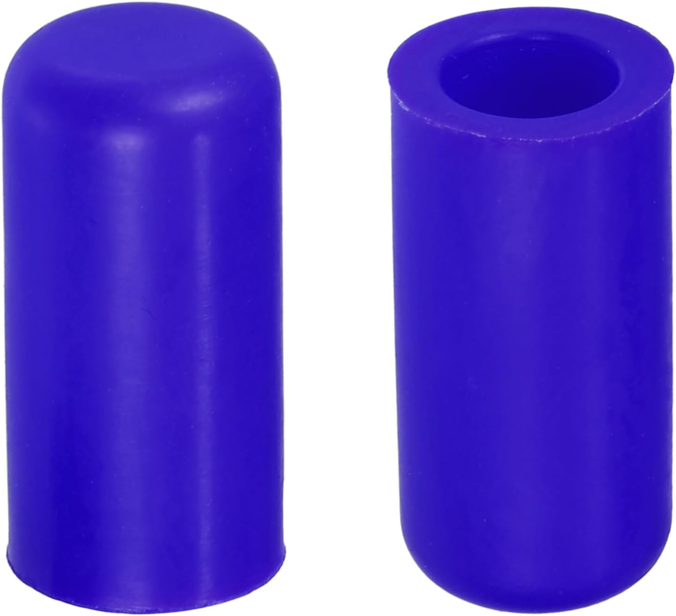 X AUTOHAUX 5 Pcs 8Mm 0.31" Silicone Hose Cap Intake Vacuum Hose Tube End Plug for Car Blue