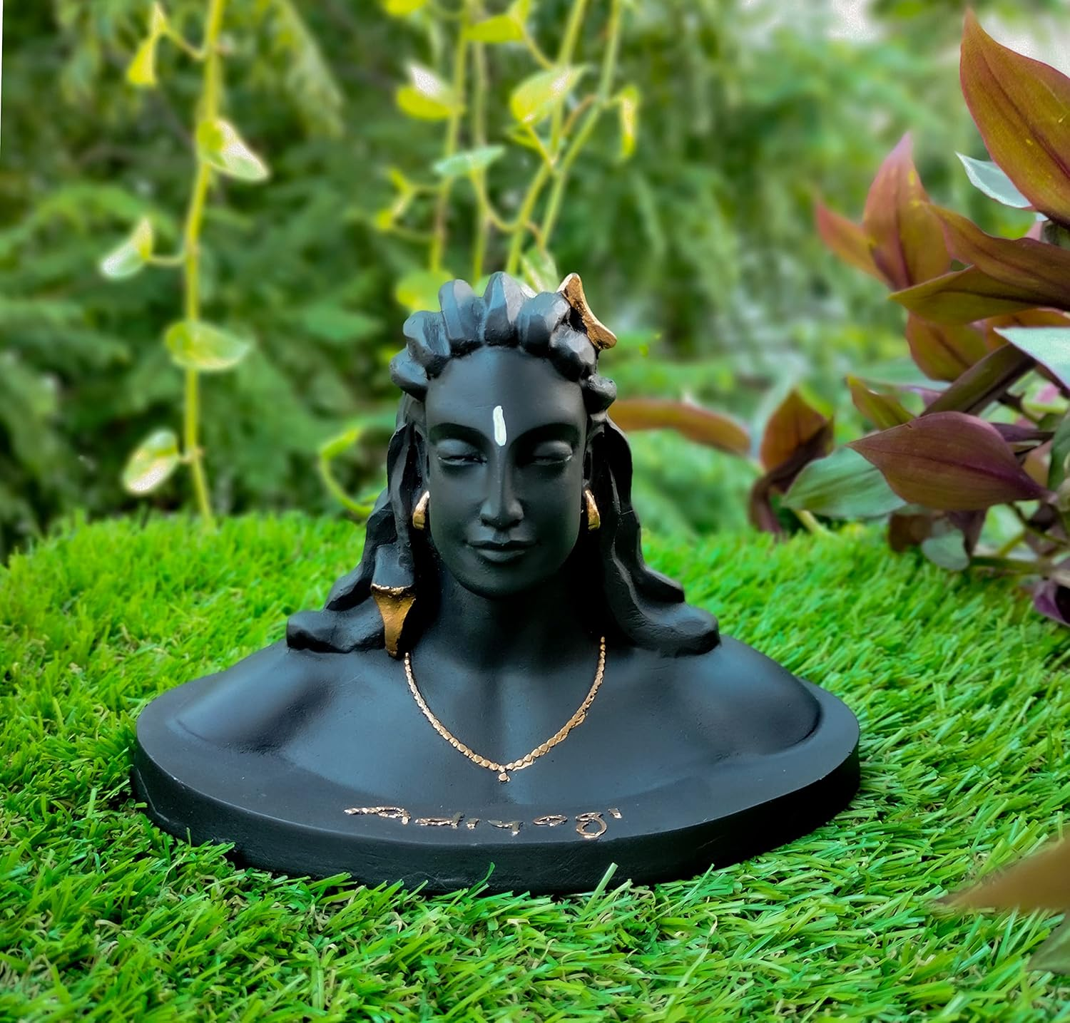Wc_Adiyogi Statue| Lord Shiva Idol for Car Dashboard | Mahadev Idol Shiv Murti Shankara Pooja & Gift Showcase Decoration Items for Home Decor, Temple Puja Adiyogi Statue for Car image number 5